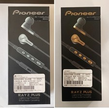 Pioneer SE-LTC5R-T RAYZ Plus Lightning Noise Cancelling Earbuds Silver Gold Set