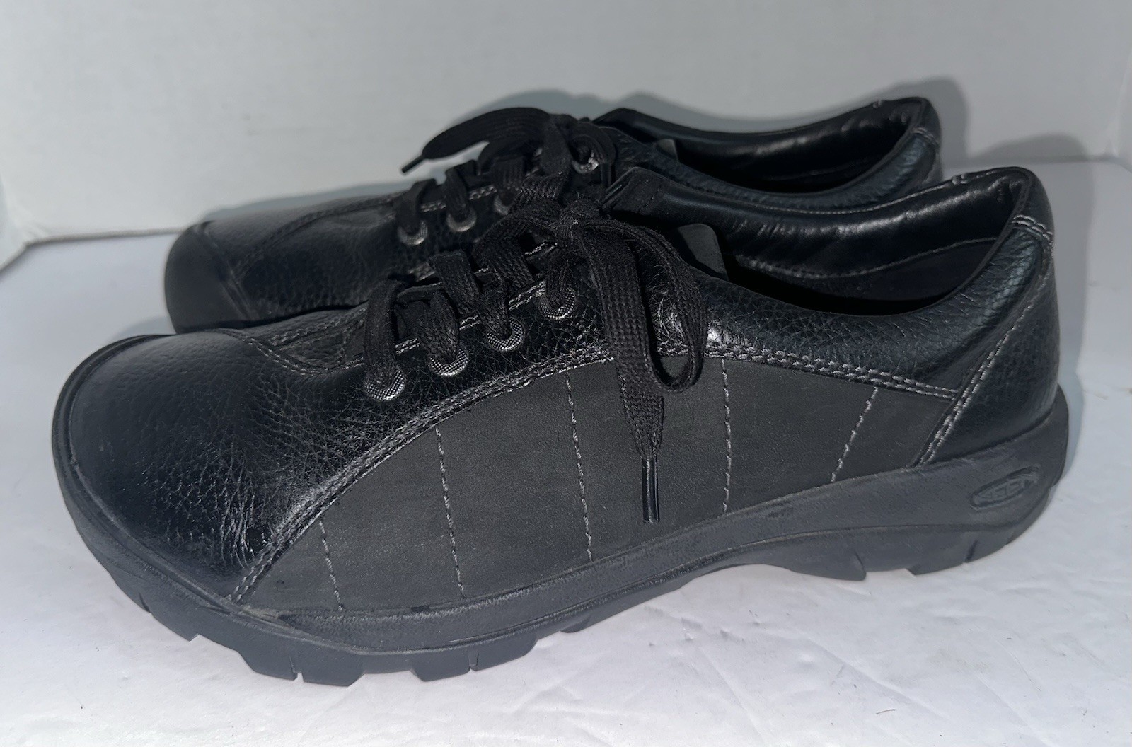 Sneakers Keen donna nere in pelle PRESIDIO taglia 11 comode escursionismo