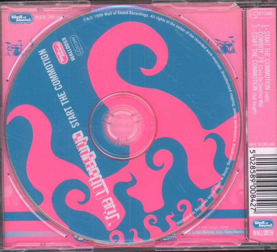 WISEGUYS START THE COMMOTION CD 3 track CD single. Has info sticker on front (WA - Bild 2 von 2