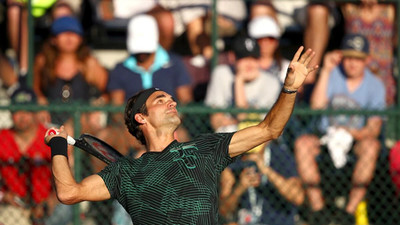 Roger Federer Nike Practice Shirt Indian Wells / Miami 2017 Größe L   RARITÄT