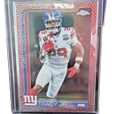 2025 Topps Chrome Tyrone Tracy Jr. Leather Refractor SP #228 New York Giants