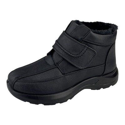  Herren Stiefel Klettverschluss Winterschuhe Gefüttert Boots Stiefeletten 3272