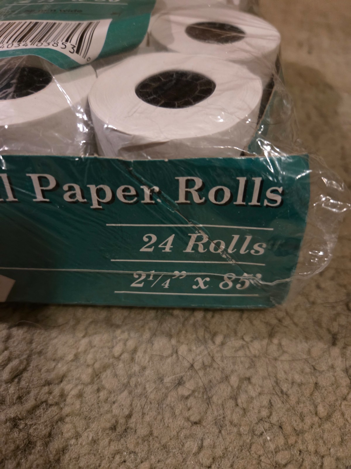 как выглядит 2 1/4 thermal cash register paper rolls 23 of them open box фото