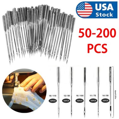 Assorted Home Sewing Machine Needles Craft for Brother Janome Singer Tool 50-200