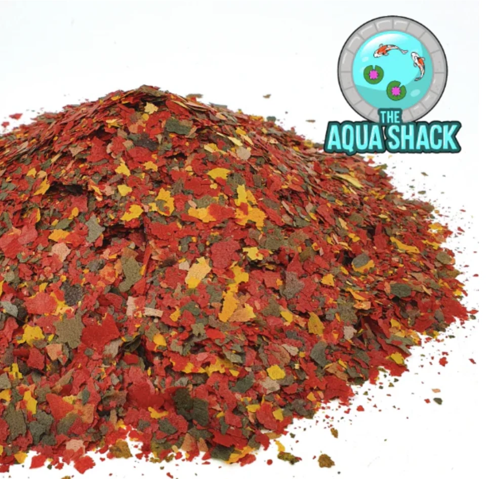 THE AQUA SHACK Ultimate Tropical Fish Flake Aquarium Food Community Guppies Mollies UK BULK