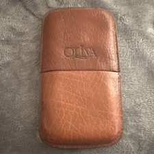 Oliva 3 Cigar Leather Travel Case Limited Edition - EUC
