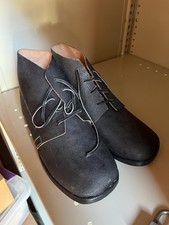 Reproduction Civil War Mens Brogan Boots Leather Suede Shoes 12