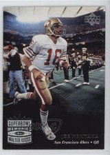 1997 Upper Deck NFL Legends ( Front; Back) Dwight Clark Joe Montana HOF 0r23