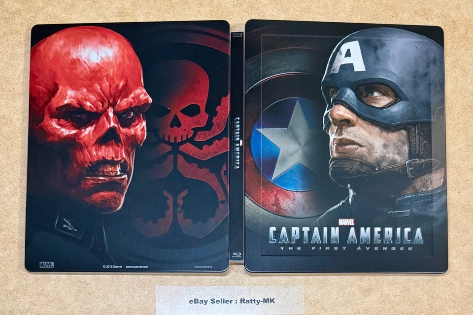 CAPTAIN AMERICA : THE FIRST AVENGER - (UK) 3D + 2D LENTICULAR BLU RAY STEELBOOK - Image 4 of 4