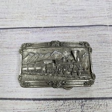 Vintage Siskiyou Buckle Co. Belt Buckle 1984 Railroad Locomotive Train Engine