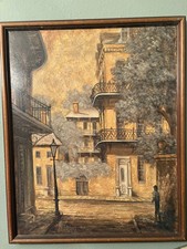 James McCaffery New Orleans French Quarter Oil/ canvas Signed Dated 1981