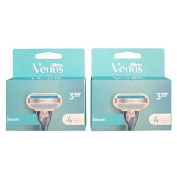 Gillette Venus Smooth Rasierklingen 2 x 4 Stück in OVP - Wechselklingen