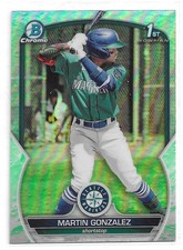 2023 Bowman #BCP-28 Martin Gonzalez Chrome Prospects Lunar Glow Refractors