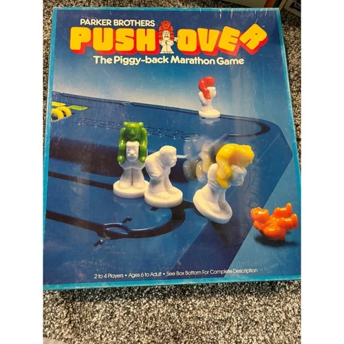 Vintage Complete Push Over Piggy Back Marathon Board Game Parker Brothers 1981