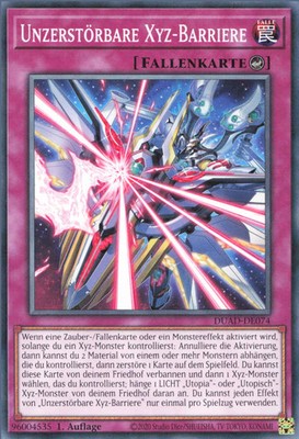 YuGiOh Unzerstörbare Xyz-Barriere DUAD-DE074 Common Deutsch Neu 1st