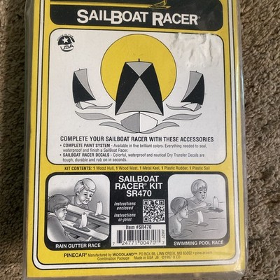 PineCar Sailboat Racer, SR470, New