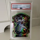 2020 Panini Select Concourse Tom Brady #1 Neon Green Prizm Die-Cut PSA 10