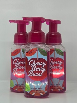 Bath & Body Works  Cherry Berry  Burst Hand Soap x3 - Gentle Foaming