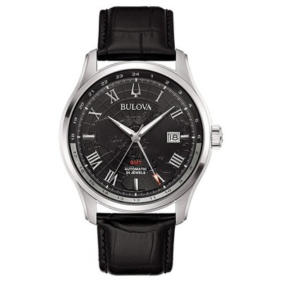 Bulova Herrenuhr Wilton Gmt Stahl 96B387