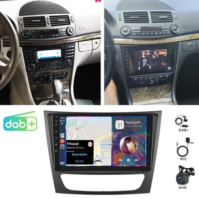 2+64G DAB+ Für Mercedes E/CLS Klasse W211 W219 Android 15 Autoradio Carplay KAM