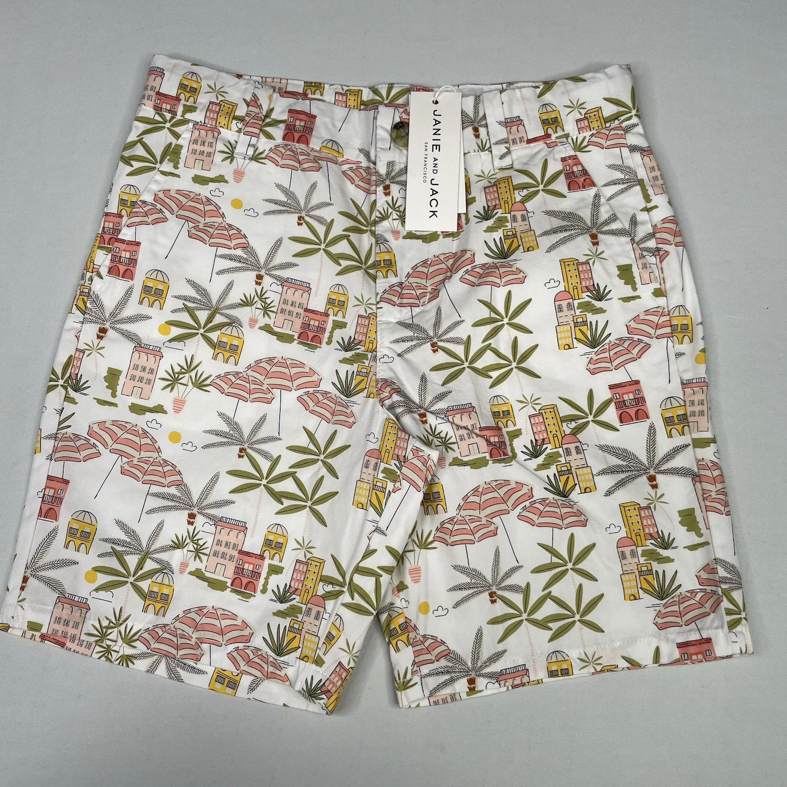 Janie & Jack Boys SIZE 7 Adjustable Waist Destination Shorts Palm Trees
Opens in a new window or tab