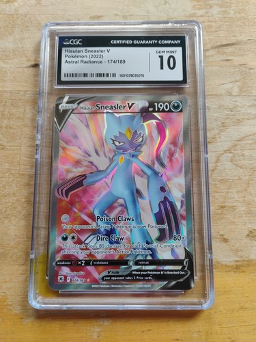 Hisuian Sneasler V graded CGC 10 for sale on eBay