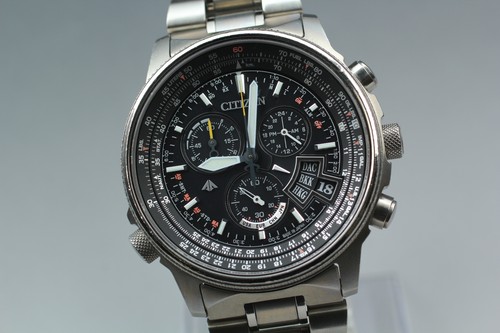 Full Set [N MINT] Citizen Promaster Sky BY0080-57E World Time Solar Men's Watch