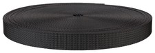 3/4 Inch Black Polyester Webbing Closeout, 20 Yards