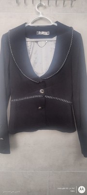 vintage Waggon Paris Elegant Black Women s Blazer Size M