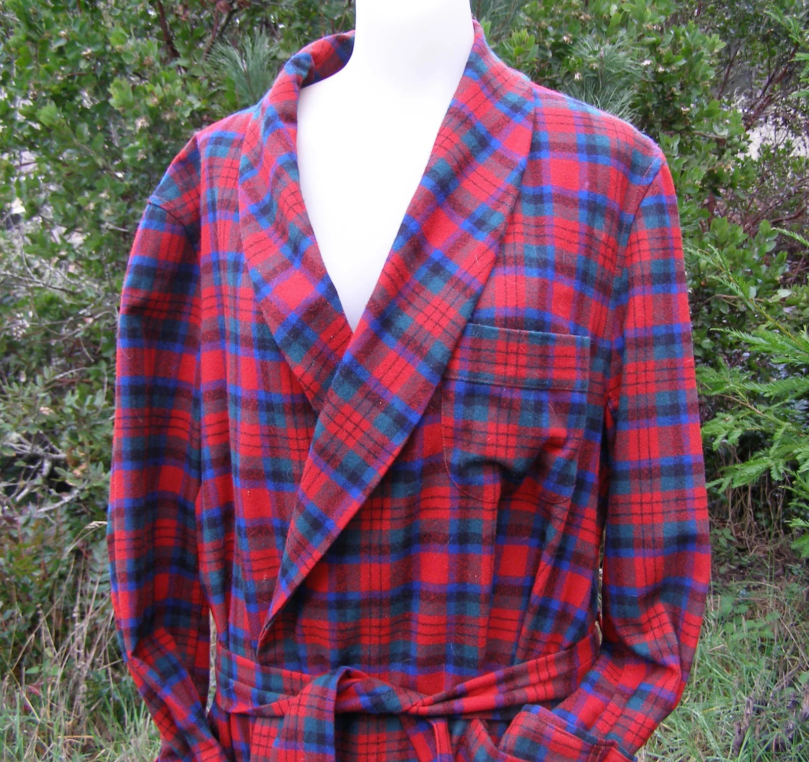 Vintage Large Pendleton Wool Robe MacDuff Tartan~… - image 3