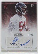2014 Panini Rookies & Stars 12/25 Yawin Smallwood #198 Auto 0b2