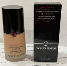 Giorgio Armani Power Fabric  Weightless Matte Foundation SPF25 Shade 4.25 New