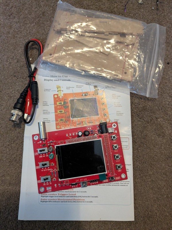 Oscilloscope DIY Kit Bought Off eBay Assembled,  With Pvc Case.   UK