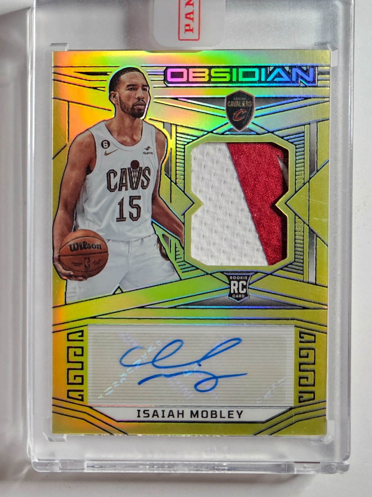 Isaiah Mobley 22-23 Obsidian Gold Patch Auto /10 #219 RC Rookie ✍️