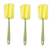 3 PCS Bottle Scrubber Brush Long Handle Sponge Cleaning Brush Water Bottle