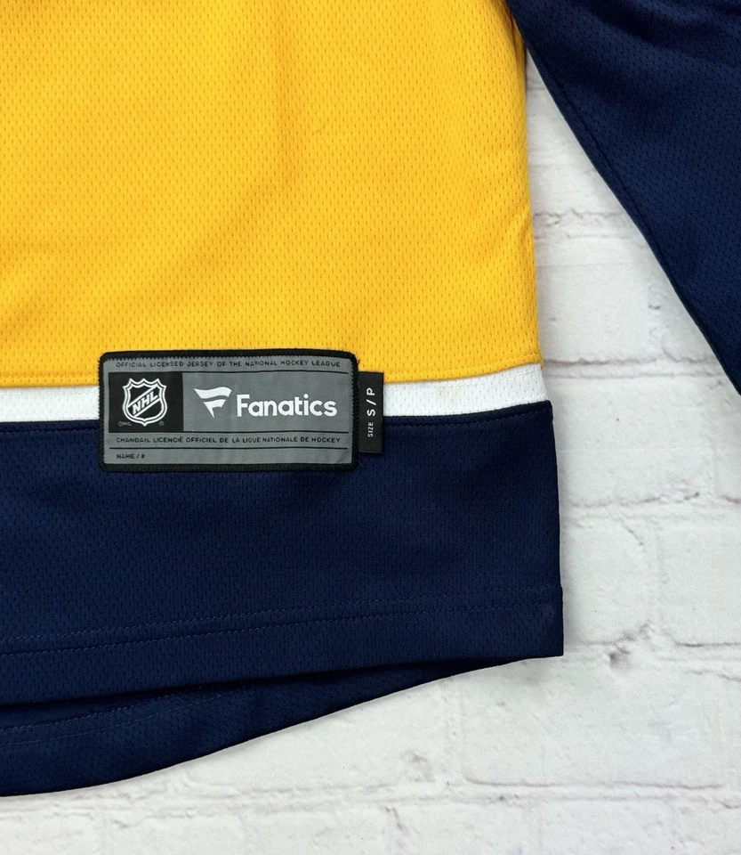 Nashville Predators Jersey Mens S Yellow Navy NHL O'Reilly #90 Hockey Fanatics - Image 3 of 4