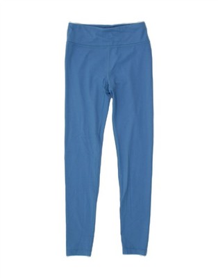 Athleta Mädchen Leggings 11-12 Jahre Large blau Nylon BY16