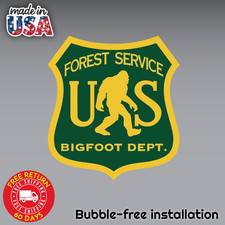 Bigfoot US Forest Service Sticker - Sasquatch...