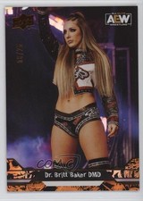 2023 AEW All Elite Wrestling Orange Piledriver 6/25 Dr Britt Baker #33 0c3