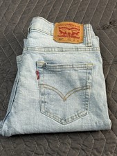 Levi's 502 Regular Taper Jeans Big Boys Teen Size 14 Reg W27 L29 Blue Denim