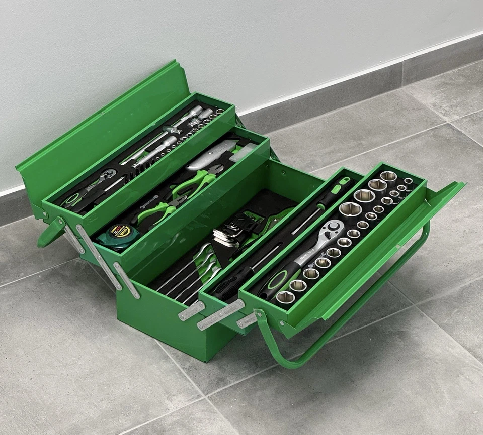 PRIMEUTENSILI Cassetta Attrezzi 85 Pezzi con SPUGNA INTERNA NON PLASTICA - Immagine 3 di 4