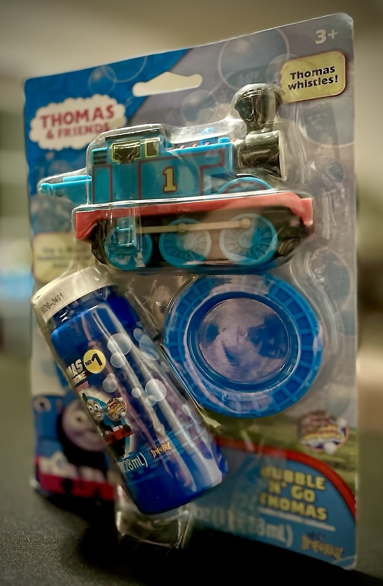 Imperial Toy Bubbling Thomas Friends Percy DIP and Blow Bubble