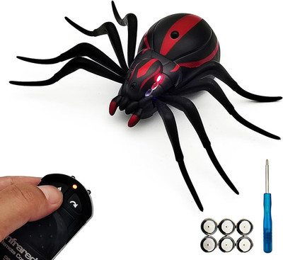 RC Spider Toy IR Remote Control Tarantula Realistic Animal for Pets Cats Dogs Pr