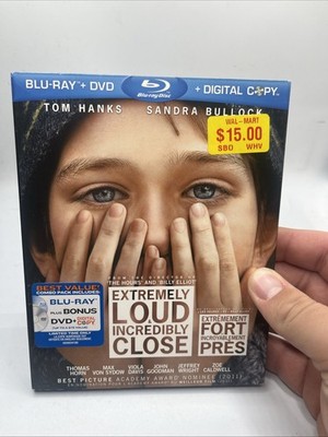 Extremely Loud  Incredibly Close (Blu-ray/DVD, 2012, 2-Disc Set) New With Slip