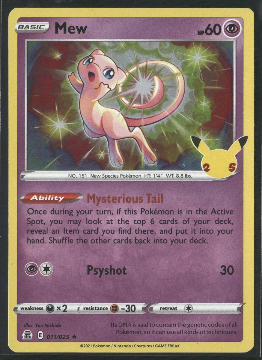 Mew Pokmon TCG Holo Rare Individual Collectible Card Game Cards for sale -  eBay