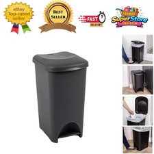 Stylish 40L Step-On Pedal Bin - Made from 100% Recycled Plastic, Water Resistant