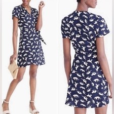 J Crew Printed Wrap Dress