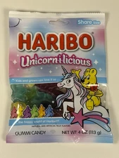 🍭 HARIBO NEW Unicorn-i-licious Gummi Candy Share Size FRESH - Comb.SHIP +$1/ea