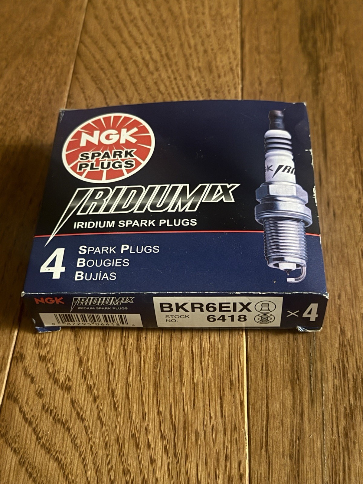 4 New NGK Iridium IX Spark Plugs BKR6EIX 6418
