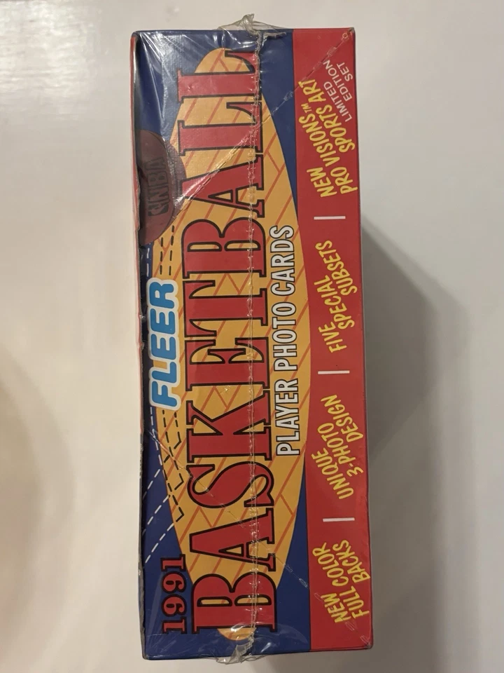 Caja de baloncesto Fleer NBA 1991-92 36 paquetes de cera sellados de fábrica Foto 2 de 2